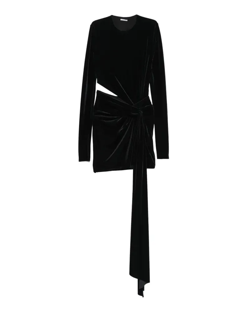 Amazuìn Anouk Minikleid aus Samt mit Cut-Out - Schwarz Schwarz