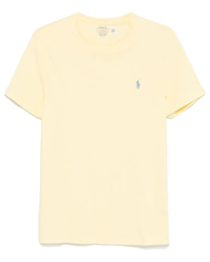 Ralph Lauren T-Shirt mit Polo Pony-Stickerei - Gelb Gelb