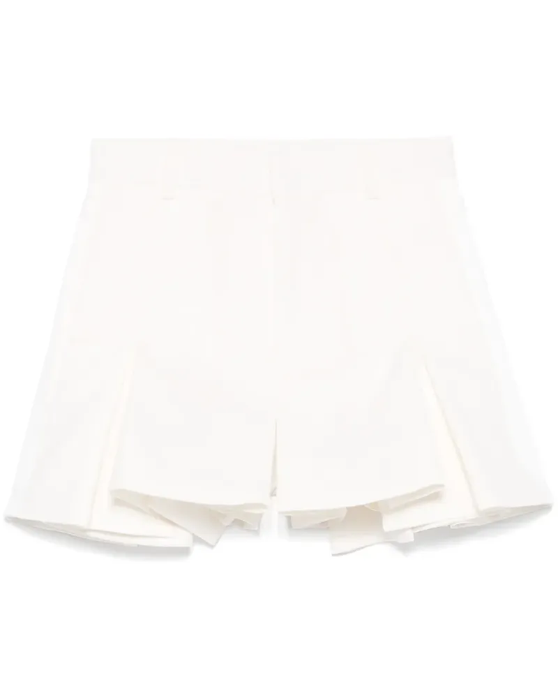 Sacai Shorts mit Bundfalten - Weiß Weiß