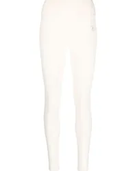 SPORTY & RICH Sport-Leggings mit Logo-Print Nude