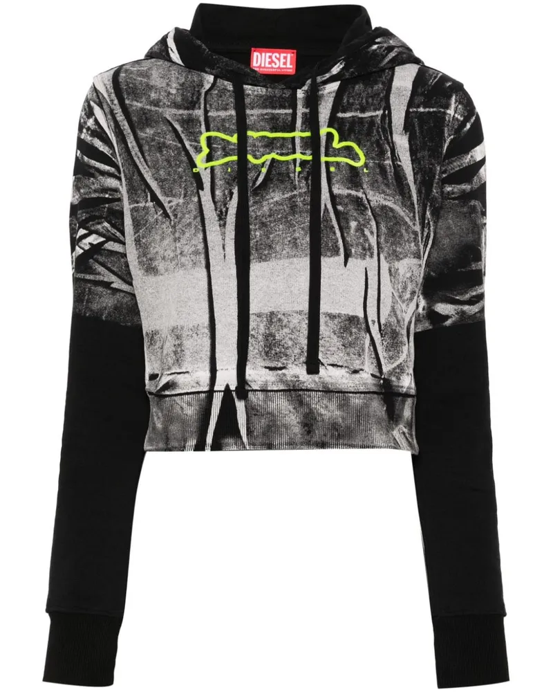 Diesel F-Slimmy Hoodie - Schwarz Schwarz