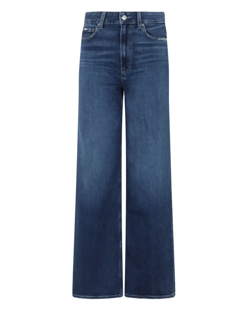 Paige Jeans mit weitem Bein - Blau Blau