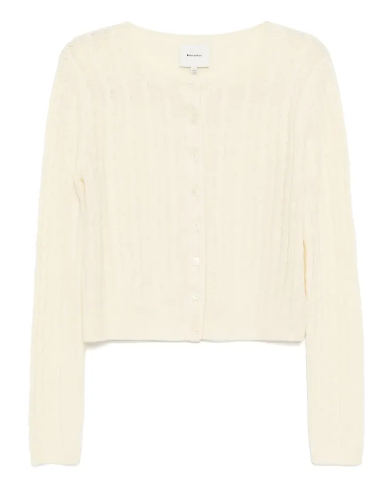 Reformation Clara Cardigan - Gelb Gelb