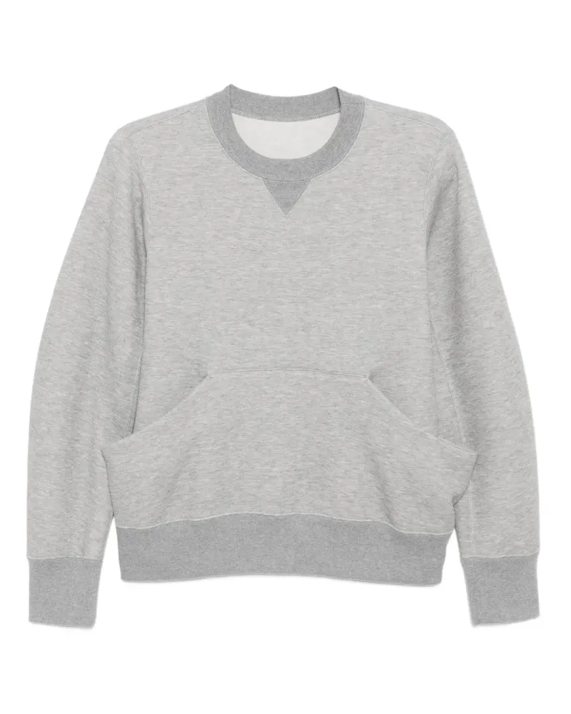 Sacai Sweatshirt mit Nahtfach - Grau Grau
