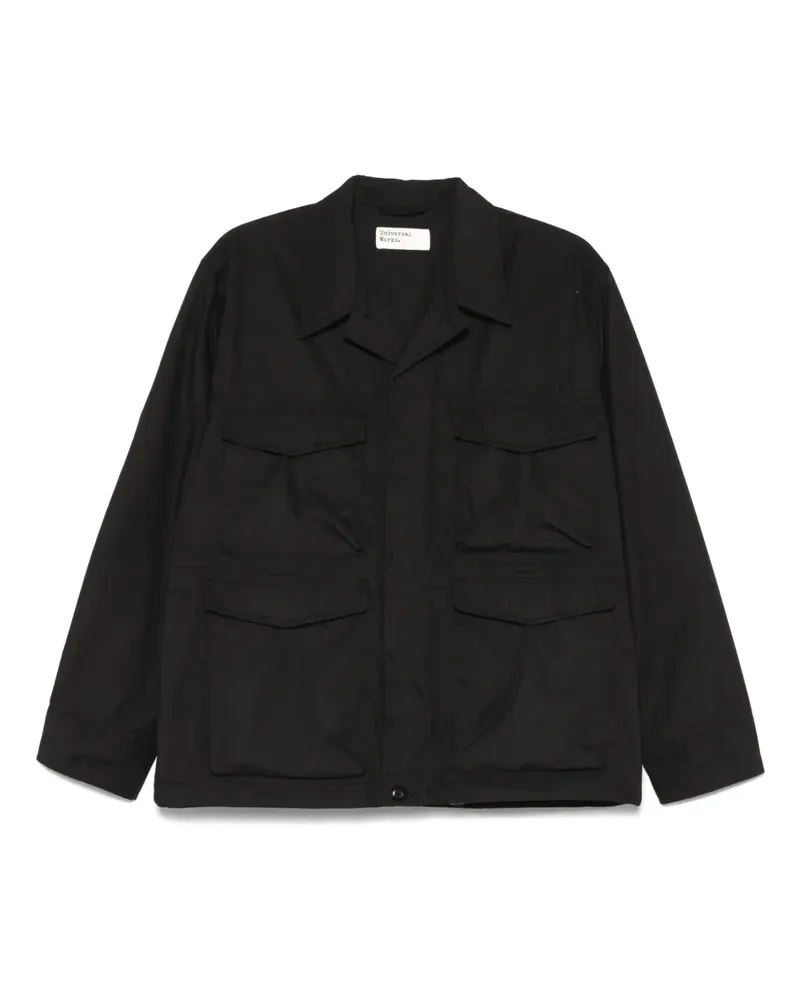 Universal Works Parachute Field Jacke - Schwarz Schwarz