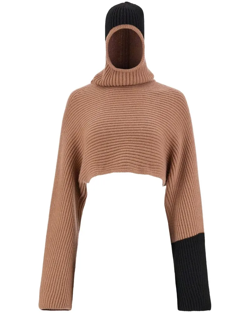 Ferragamo Pullover in Colour-Block-Optik - Nude Nude