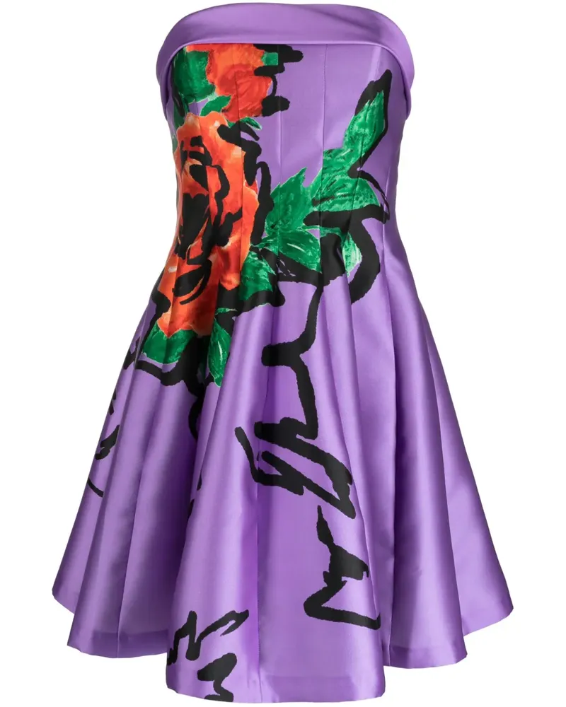 Philosophy Di Lorenzo Serafini Kleid mit grafischem Print - Violett Violett