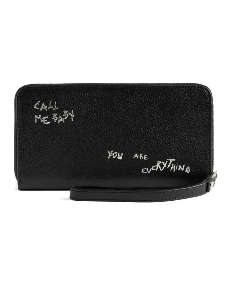 Zadig & Voltaire Compagnon Portemonnaie - Schwarz Schwarz