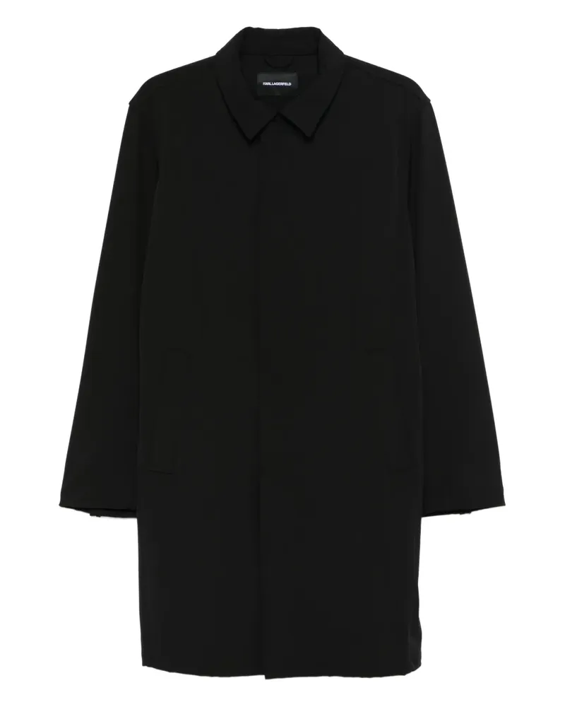 Karl Lagerfeld buttoned coat - Schwarz Schwarz