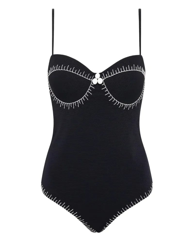 Marysia Salento Maillot Badeanzug - Schwarz Schwarz