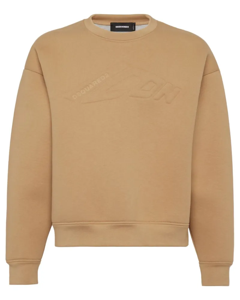 Dsquared2 Sweatshirt mit Icon-Prägung - Nude Nude