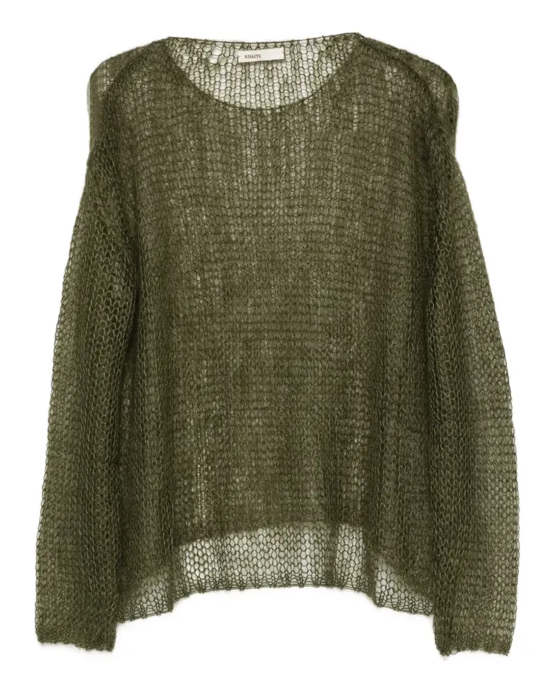 KHAITE Wendy Pullover mit Lochstrickmuster - Grün Grün