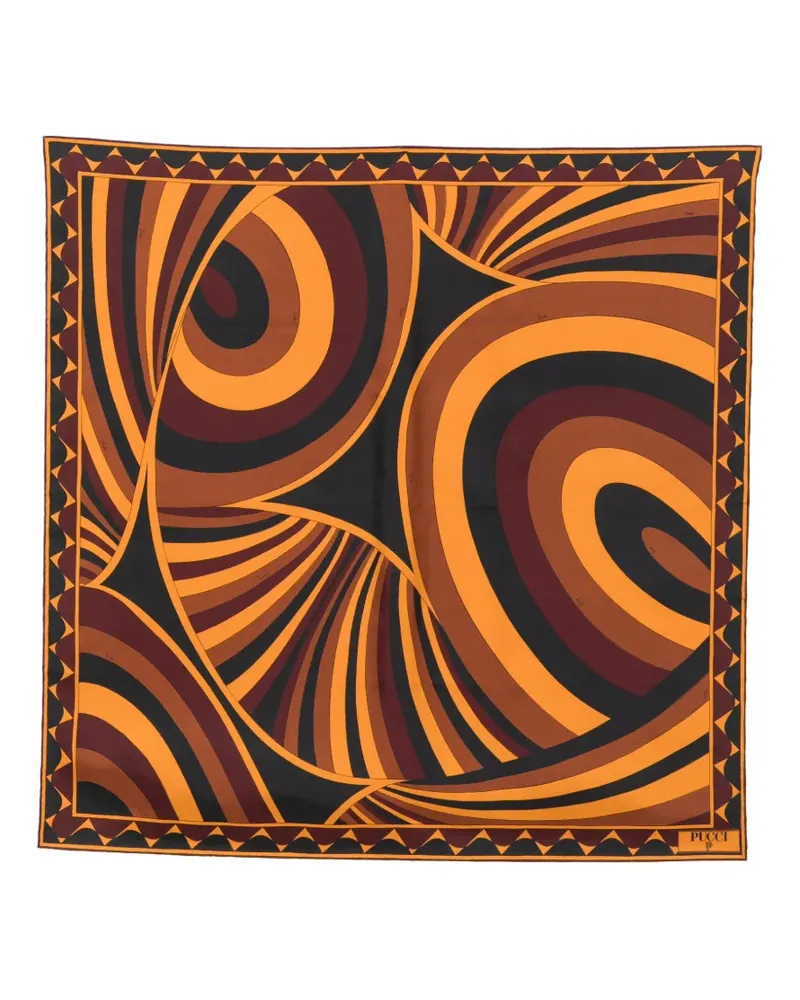 Emilio Pucci Schal mit geometrischem Print - Orange Orange