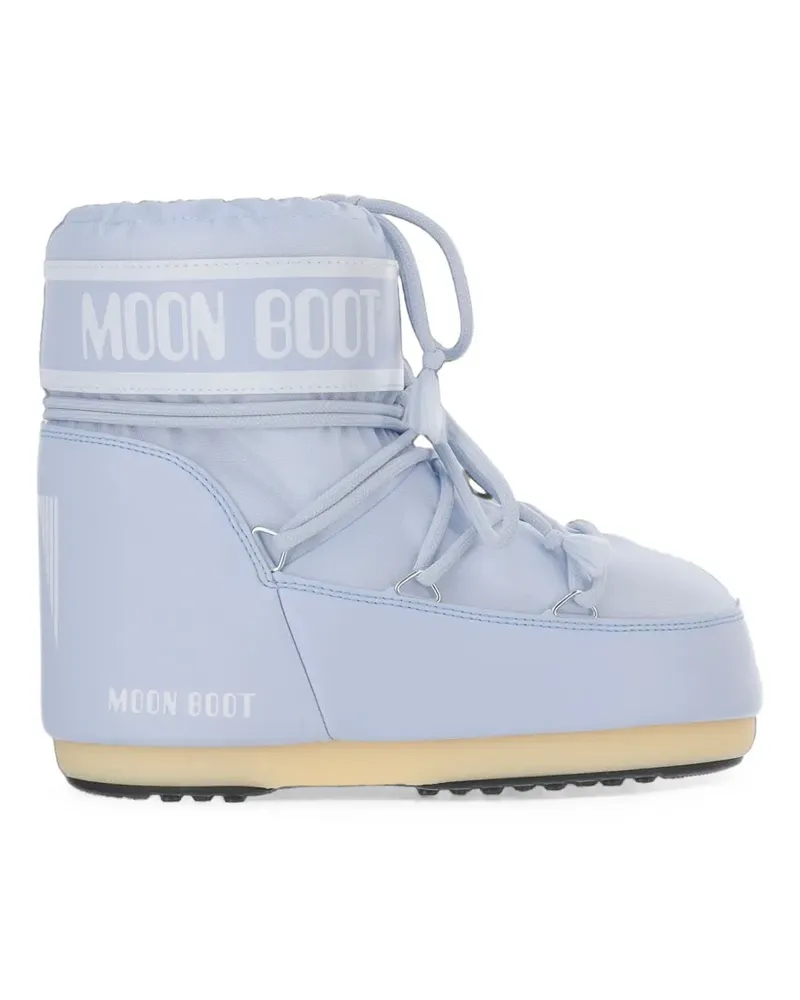 Moon Boot Icon Low sky-blue nylon boots - Blau Blau