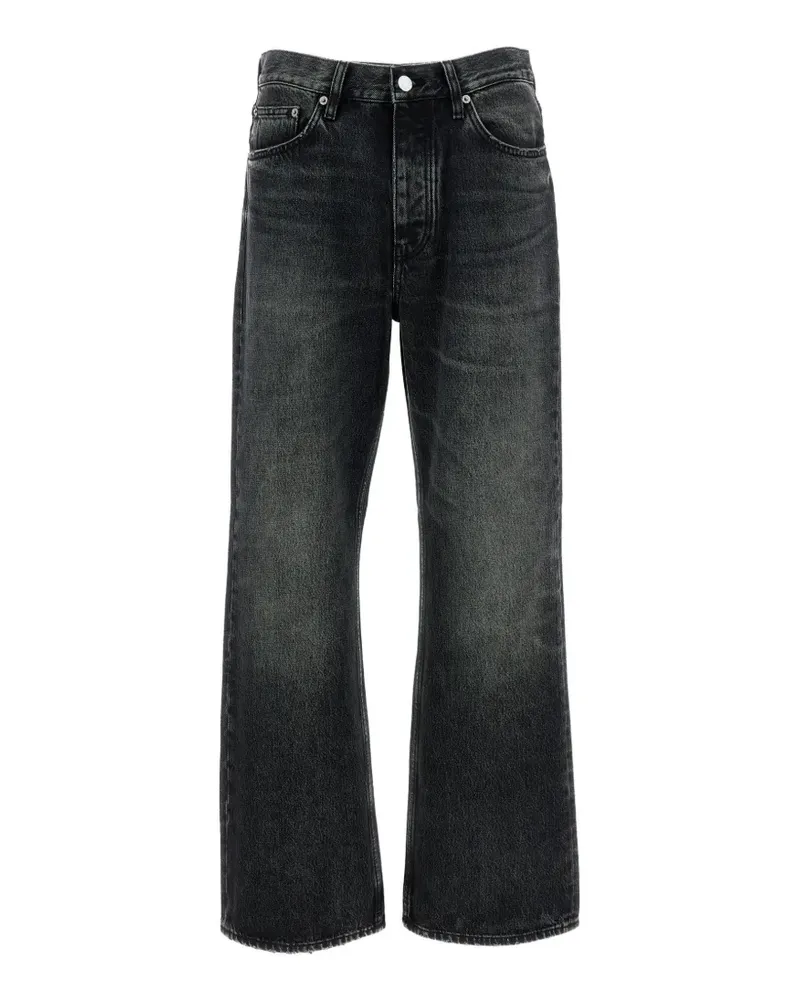 Sunflower kick-flare raw-denim jeans - Schwarz Schwarz