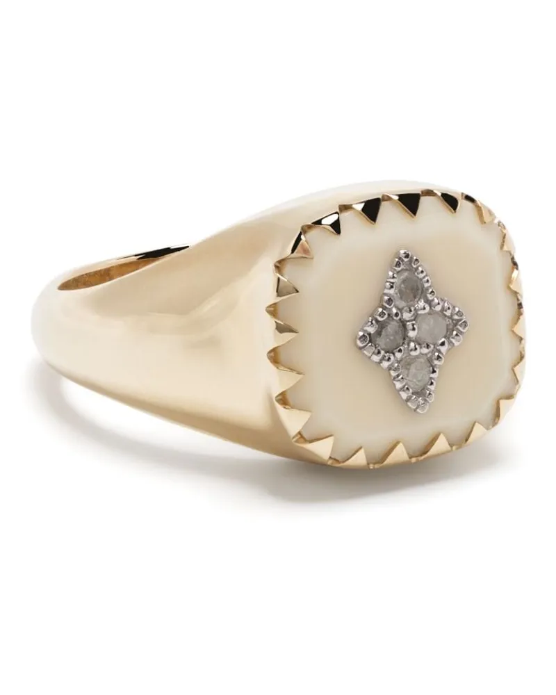 Pascale Monvoisin 9kt Gelbgoldring mit Diamanten Gold