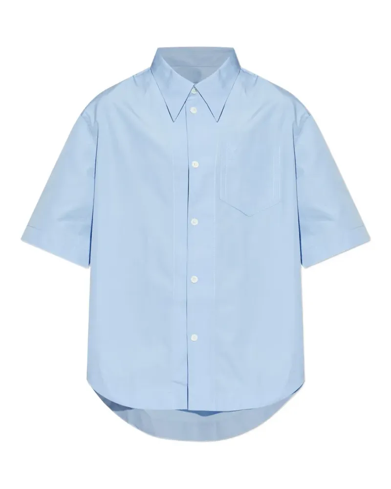AMI Paris pocket short-sleeve shirt - Blau Blau