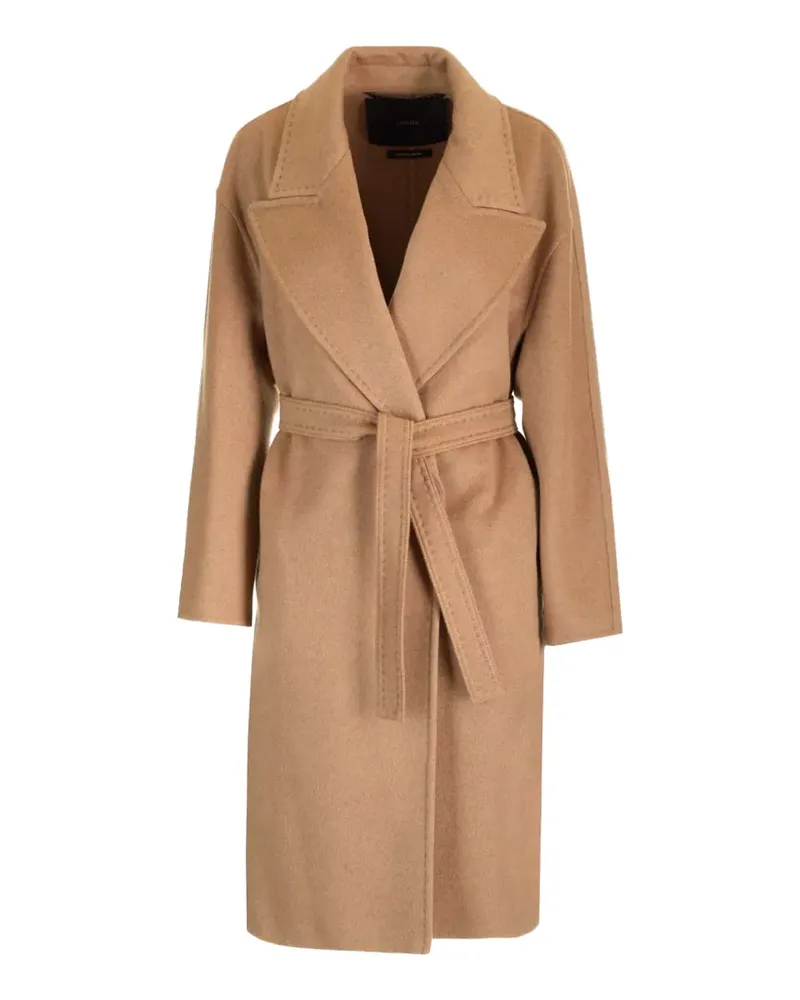Max Mara Valle belted coat - Nude Nude