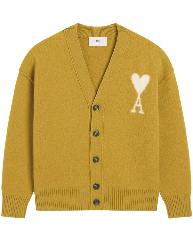 AMI Paris Ami de Coeur Cardigan - Gelb Gelb