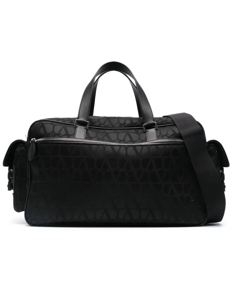 Valentino Garavani Reisetasche aus Toile Iconographe-Tasche - Schwarz Schwarz
