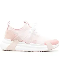 Moncler Sneakers mit Spitzeneinsatz Nude