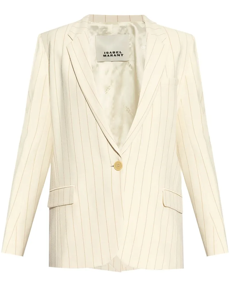 Isabel Marant Omelia Blazer mit Nadelstreifen - Nude Nude