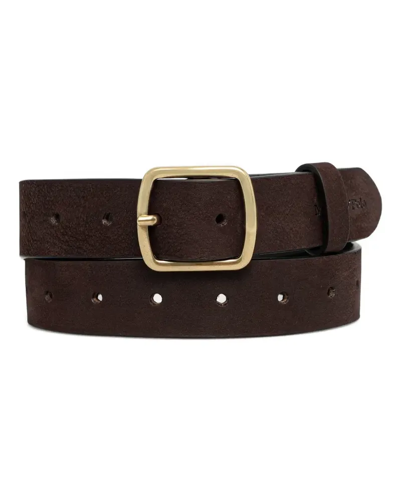 Marc O'Polo logo-motif leather belt - Braun Braun