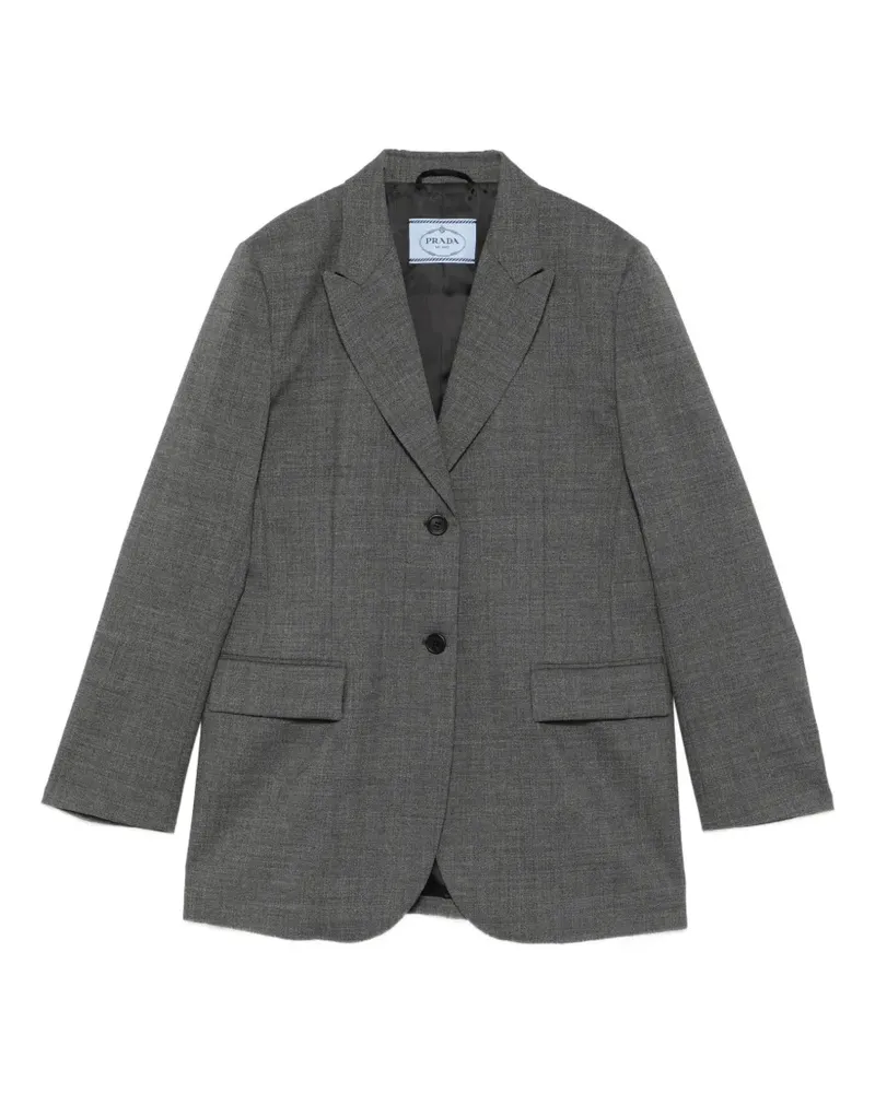 Prada single-breasted blazer - Grau Grau