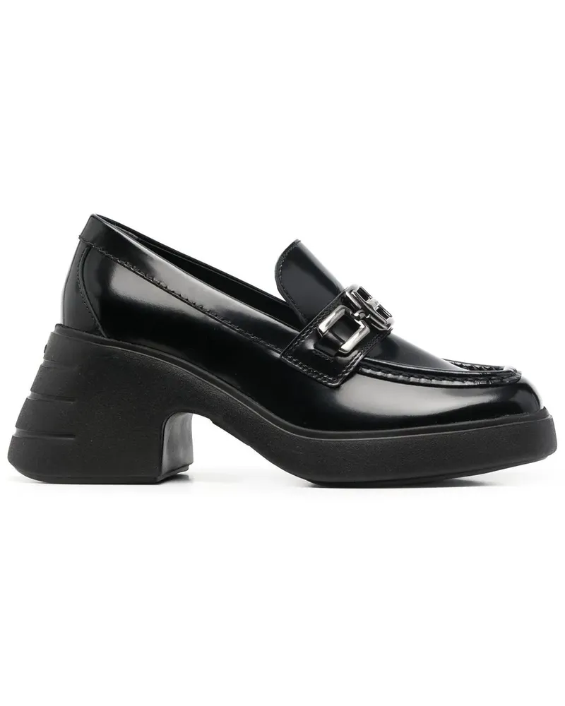 Hogan Loafer mit dicker Sohle 70mm - Schwarz Schwarz