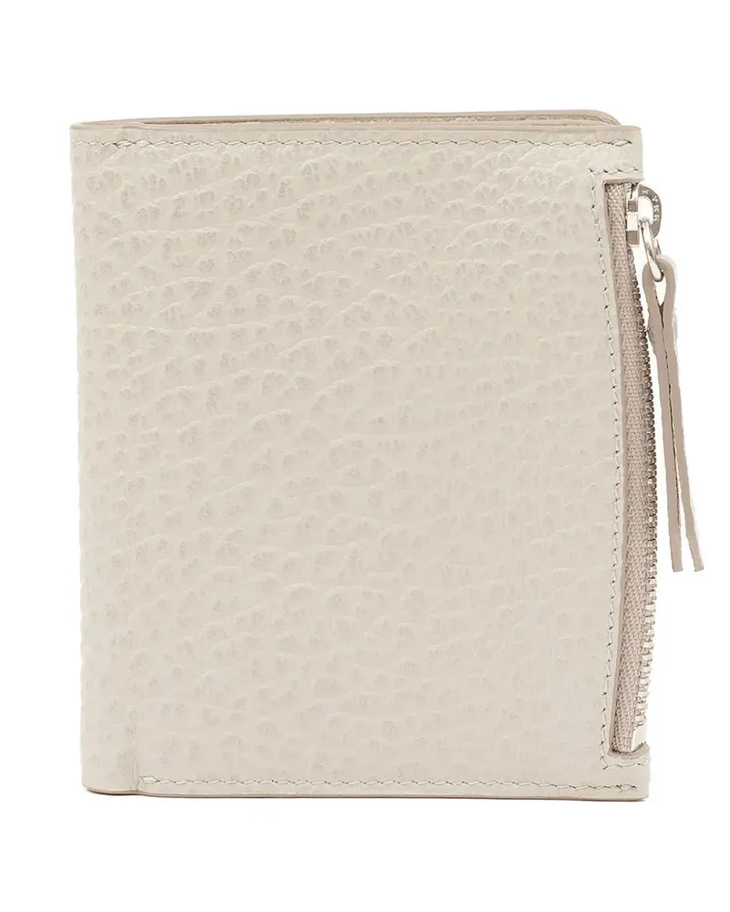 Maison Margiela Portemonnaie aus gekörnter Leder - Nude Nude