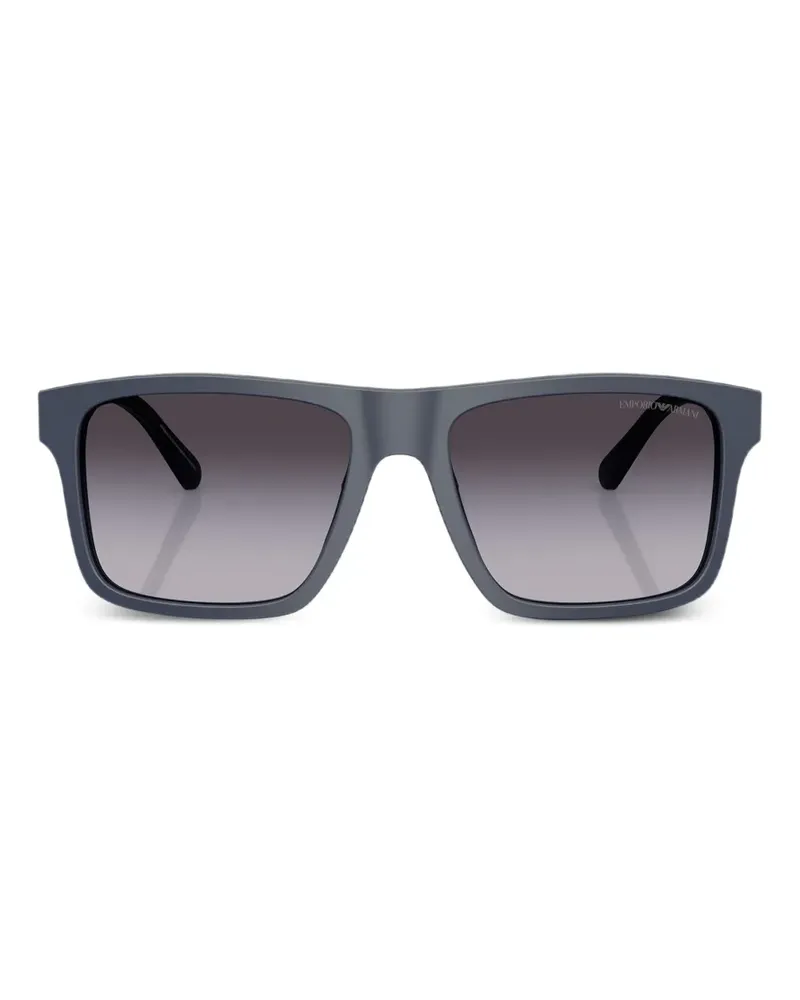 Emporio Armani matte square sunglasses - Grau Grau