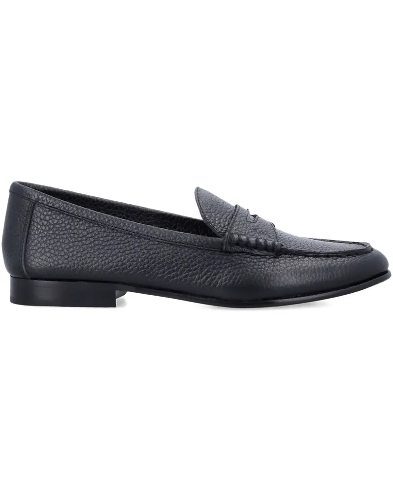 Ralph Lauren Loafer aus strukturiertem Leder - Schwarz Schwarz