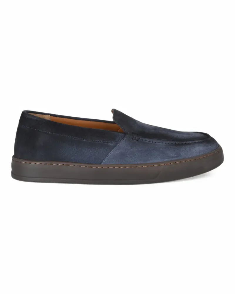 Doucal´s suede-finish slip-on trainers - Blau Blau