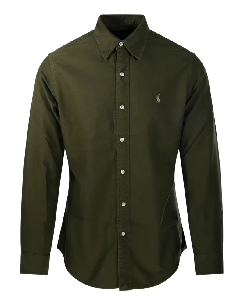 Ralph Lauren embroidered-logo button-down shirt - Grün Grün