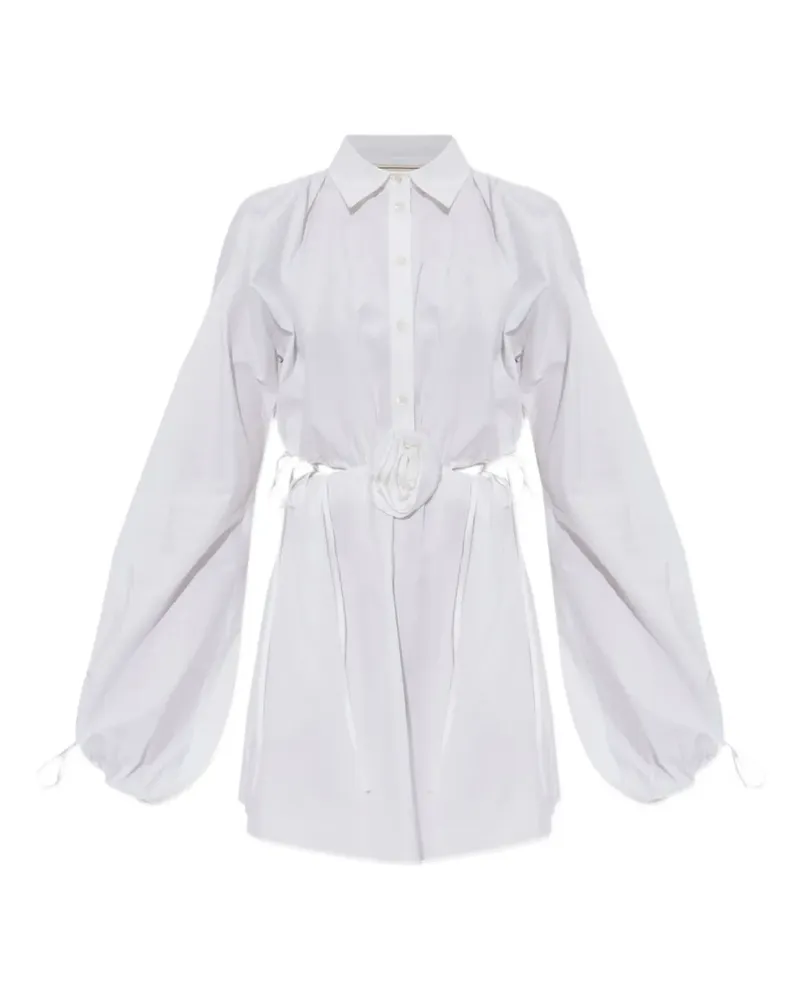 Blumarine Minikleid aus Leinen - Weiß Weiß