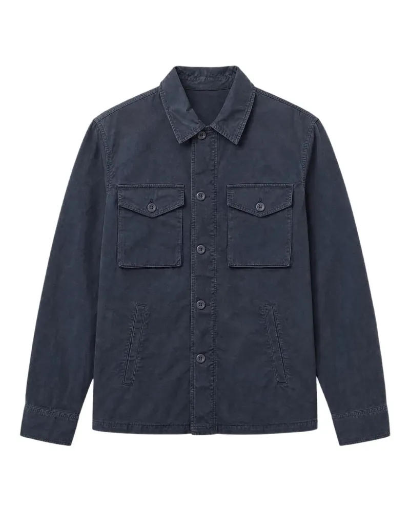 Hartford Jonah button-up pocket-detail jacket - Blau Blau