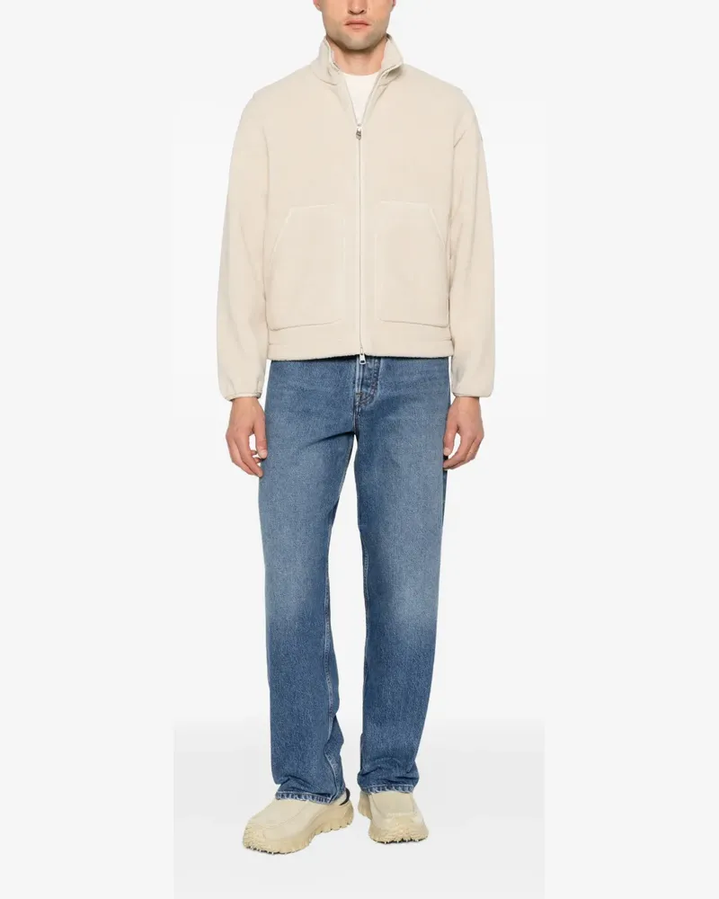 Moncler Fleecejacke mit Reißverschluss - Nude Nude