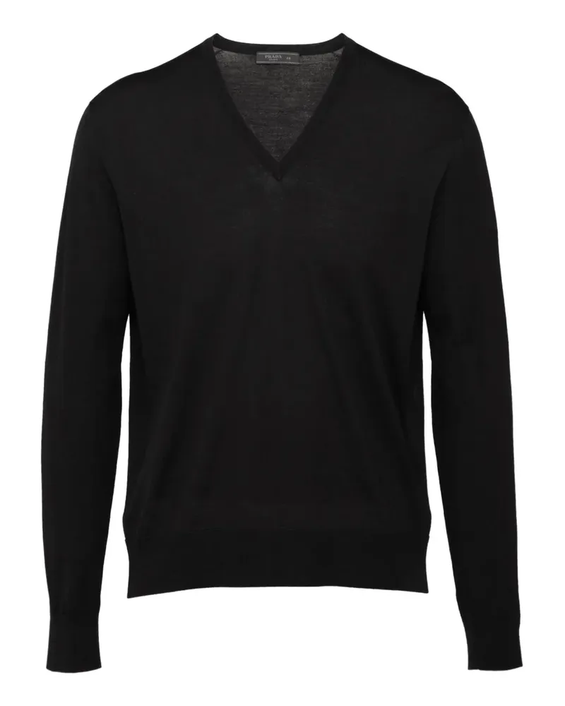 Prada Pullover mit V-Ausschnitt - Schwarz Schwarz