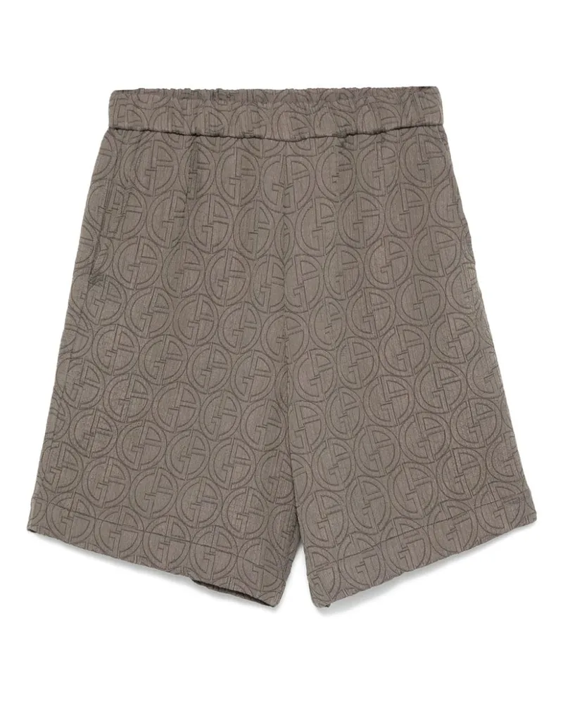 Giorgio Armani Bermudas mit Interlock-Monogramm - Grau Grau