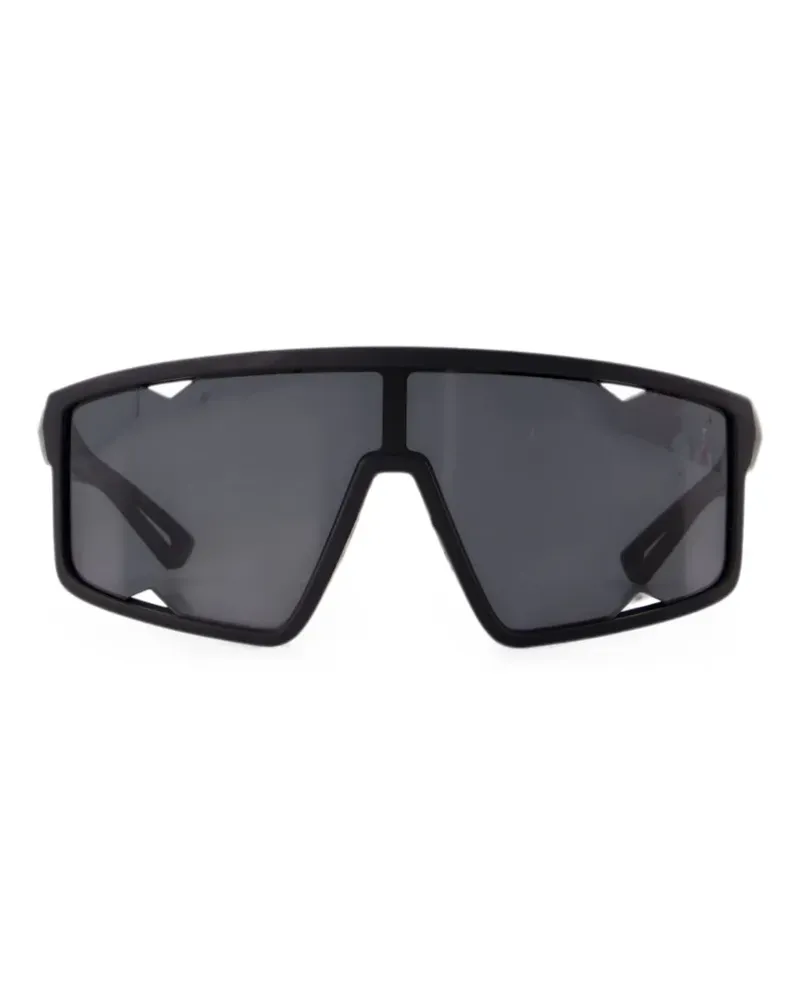Prada Sonnenbrille mit geometrischem Gestell - Schwarz Schwarz