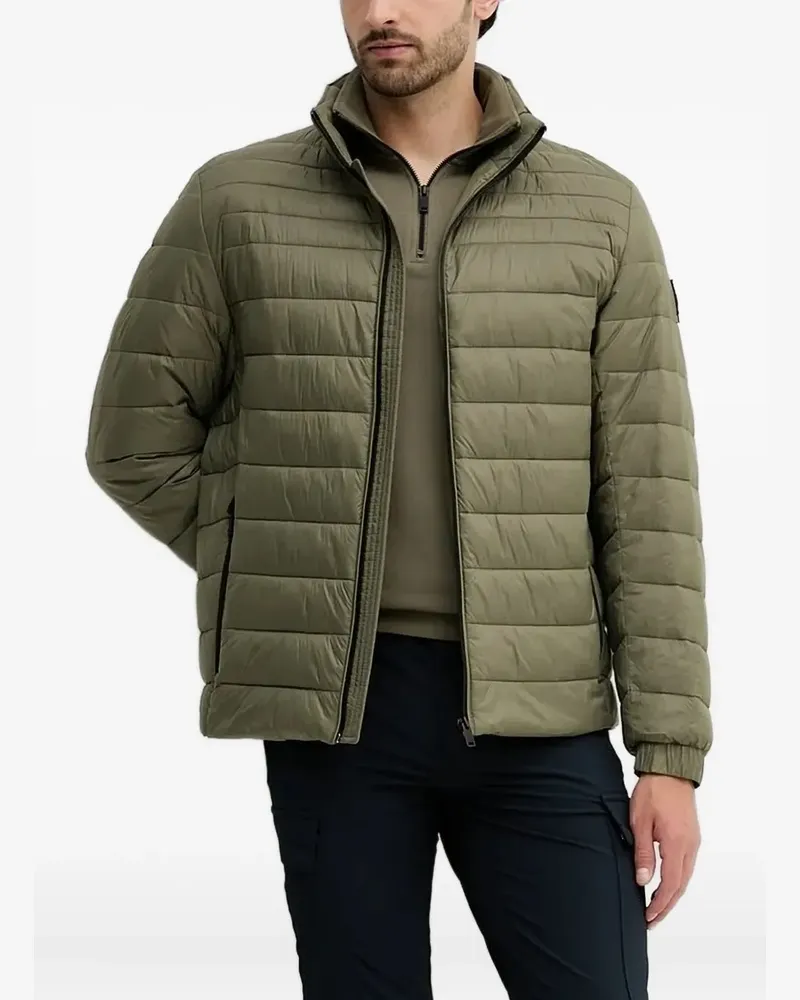 HUGO BOSS Sweatshirt mit Logo-Schild - Grün Grün