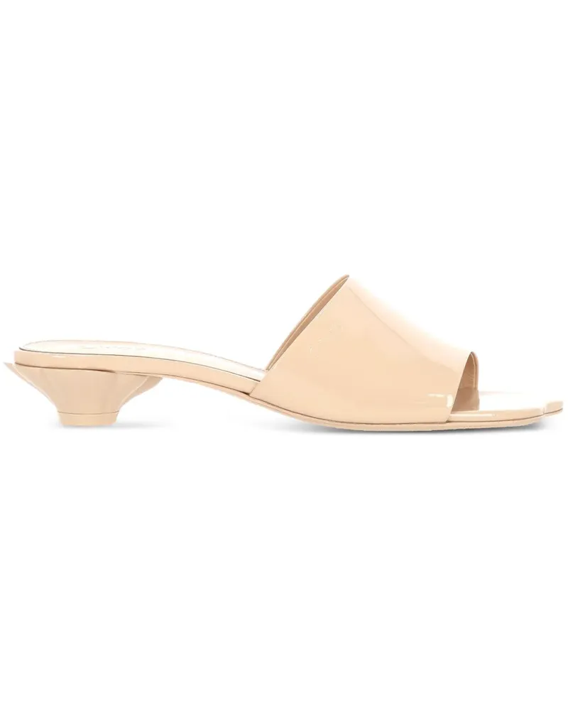 Chloé Mules aus Leder 25mm - Nude Nude