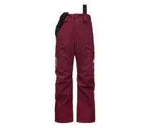 Skihose mit Hosenträgern - Rot