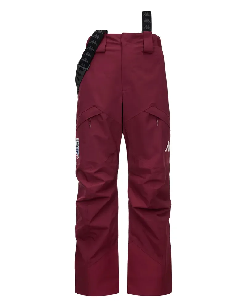 Kappa suspenders zip ski pants - Rot Rot