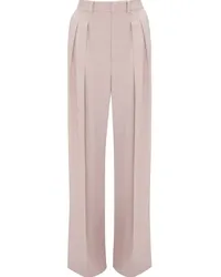 Victoria Beckham Weite Hose mit Bundfalten Rosa