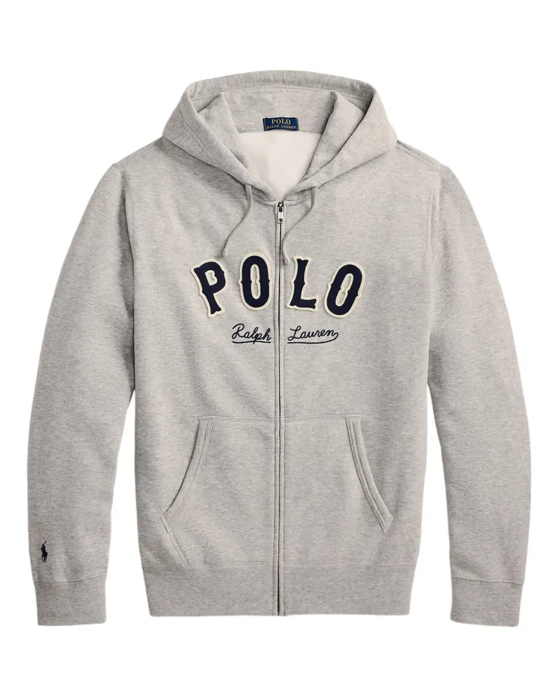 Ralph Lauren Kapuzenjacke mit Applikation - Grau Grau
