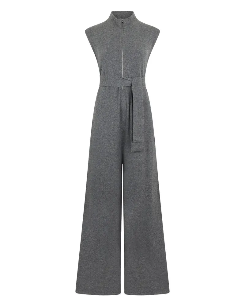 Malo belted jumpsuit - Grau Grau