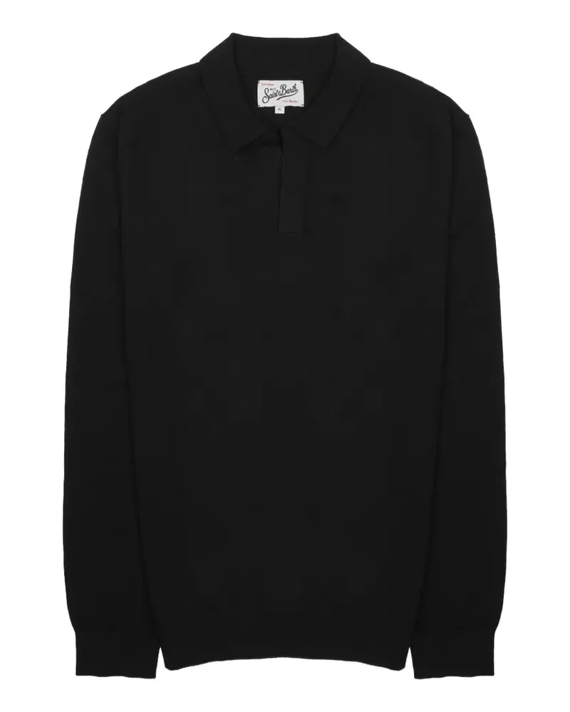 MC2 Saint Barth knitted polo shirt - Schwarz Schwarz