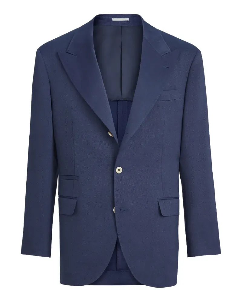 Brunello Cucinelli Sakko mit steigendem Revers - Blau Blau