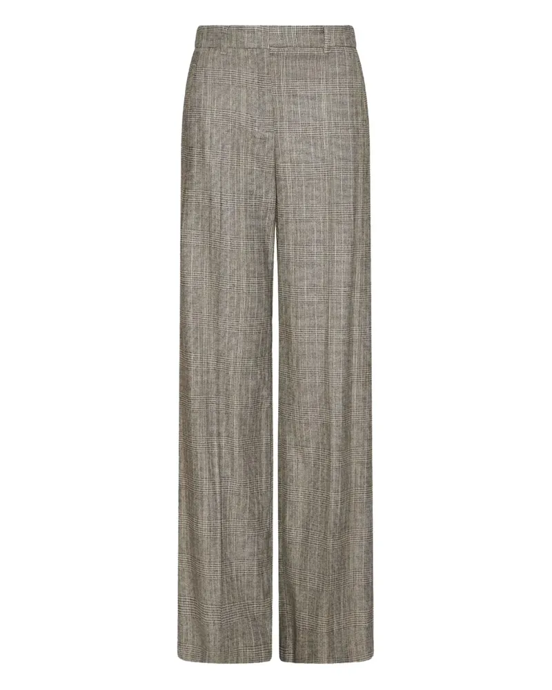MARELLA Karierte TALES Flanellhose - Grau Grau